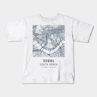 seoul simple map Kids T-Shirt